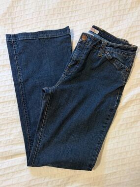 IKEDA- vintage size 8 mid-to-low rise bootcut jeans